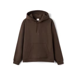 SIMWOOD 2026 Autumn Winter New Oversized Hoodie 340gsm Carbon Brushed Lining Fabric Sweatshirt Basic Embroidery Logo Pullover