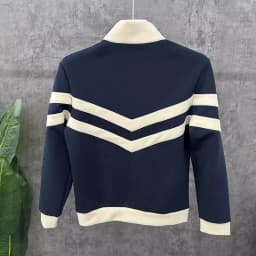 2026 Spring Luxury Stand Collar Sweatshirts Men's Trendy Splicing Hoodie Comfortable Versatile Casual Sweatshirts Men Clothing