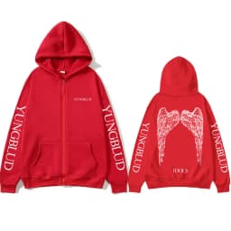 Yungblud IDOLS Wings Album Tour 2025 Zipper Hoodie Male Oversized Zip Up Jacket Men Women Clothing Hip Hop Hoodies Streetwear