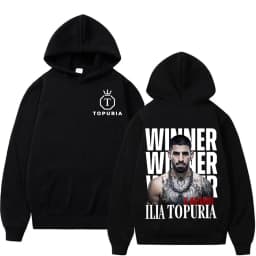 El Matador Ilia Topuria Vintage Graphic Hoodies Men's Clothing Fashion Gothic Oversized Hoodie Casual Fleece Comfort Sweatshirts
