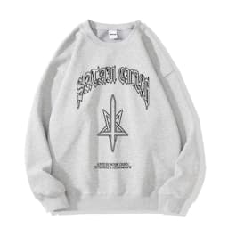 Hip Hop Streetwear Men Hoodies Satan Club Graphic Print Hooded Women Unisex Autumn Winter Punk Sweatshirts Y2K Coat Clothes Goth