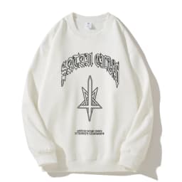 Hip Hop Streetwear Men Hoodies Satan Club Graphic Print Hooded Women Unisex Autumn Winter Punk Sweatshirts Y2K Coat Clothes Goth