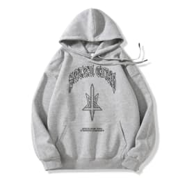 Hip Hop Streetwear Men Hoodies Satan Club Graphic Print Hooded Women Unisex Autumn Winter Punk Sweatshirts Y2K Coat Clothes Goth