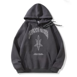 Hip Hop Streetwear Men Hoodies Satan Club Graphic Print Hooded Women Unisex Autumn Winter Punk Sweatshirts Y2K Coat Clothes Goth