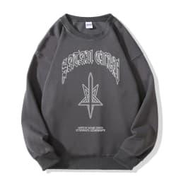 Hip Hop Streetwear Men Hoodies Satan Club Graphic Print Hooded Women Unisex Autumn Winter Punk Sweatshirts Y2K Coat Clothes Goth