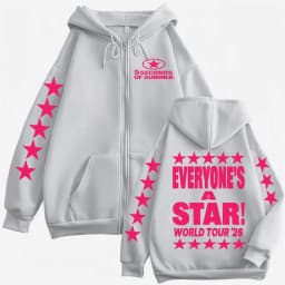 5 Seconds of Summer Everyone's A Star Zipper Hoodie Men Women Casual Fleece Jacket Sweatshirt Hip Hop Pop Music Zip Up Pullovers