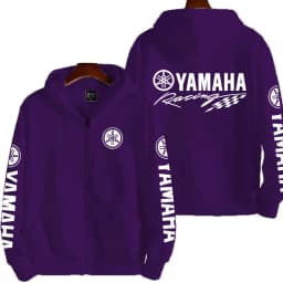 YAMAHA Logo Motorcycle Racing Team Men Zipper Hoodie 2026 New Fashion Women Sweatshirt Spring Autumn Sports Couple Jackets Coat