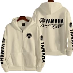 YAMAHA Logo Motorcycle Racing Team Men Zipper Hoodie 2026 New Fashion Women Sweatshirt Spring Autumn Sports Couple Jackets Coat