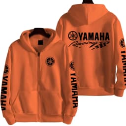 YAMAHA Logo Motorcycle Racing Team Men Zipper Hoodie 2026 New Fashion Women Sweatshirt Spring Autumn Sports Couple Jackets Coat
