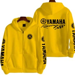YAMAHA Logo Motorcycle Racing Team Men Zipper Hoodie 2026 New Fashion Women Sweatshirt Spring Autumn Sports Couple Jackets Coat