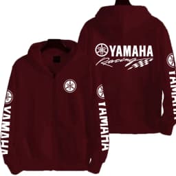 YAMAHA Logo Motorcycle Racing Team Men Zipper Hoodie 2026 New Fashion Women Sweatshirt Spring Autumn Sports Couple Jackets Coat