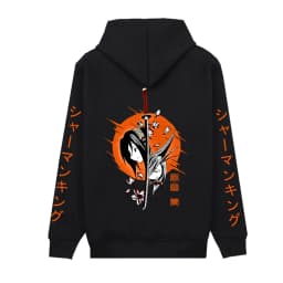Anime Shaman King Yoh Asakura Zipper Hoodies Coat Cosplay Loog Sleeve Gift Clothes Student Men Women zipper jacket coats