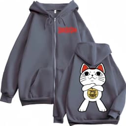 Anime Dandadan Turbo Granny Graphic Zipper Hoodies Men Women Fashion Cartoon Zip Up Sweatshirts High Quality Fleece Pullovers