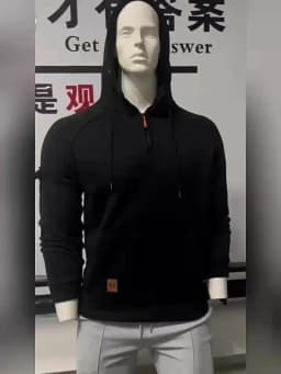 New Multi Pocket Zipper Fleece Dropped Shoulder Hooded Sweatshirt Men's Women's Plus Size Loose Pullover Fashion Sweatshirt