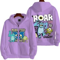 Monsters, Inc. Cartoon Anime Men Zipper Hoodie 2026 New Fashion Women Sweatshirt Spring Autumn Couple Jackets Coat