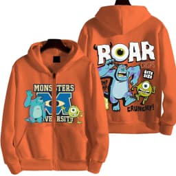 Monsters, Inc. Cartoon Anime Men Zipper Hoodie 2026 New Fashion Women Sweatshirt Spring Autumn Couple Jackets Coat
