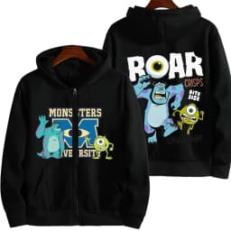 Monsters, Inc. Cartoon Anime Men Zipper Hoodie 2026 New Fashion Women Sweatshirt Spring Autumn Couple Jackets Coat