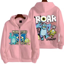 Monsters, Inc. Cartoon Anime Men Zipper Hoodie 2026 New Fashion Women Sweatshirt Spring Autumn Couple Jackets Coat