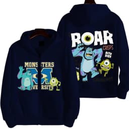 Monsters, Inc. Cartoon Anime Men Zipper Hoodie 2026 New Fashion Women Sweatshirt Spring Autumn Couple Jackets Coat