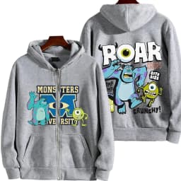 Monsters, Inc. Cartoon Anime Men Zipper Hoodie 2026 New Fashion Women Sweatshirt Spring Autumn Couple Jackets Coat