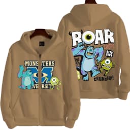 Monsters, Inc. Cartoon Anime Men Zipper Hoodie 2026 New Fashion Women Sweatshirt Spring Autumn Couple Jackets Coat
