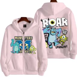Monsters, Inc. Cartoon Anime Men Zipper Hoodie 2026 New Fashion Women Sweatshirt Spring Autumn Couple Jackets Coat