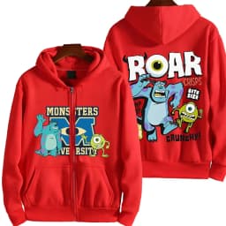 Monsters, Inc. Cartoon Anime Men Zipper Hoodie 2026 New Fashion Women Sweatshirt Spring Autumn Couple Jackets Coat