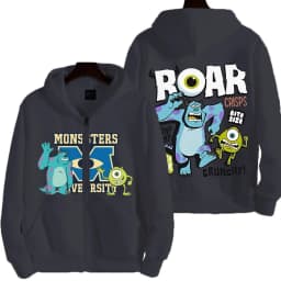 Monsters, Inc. Cartoon Anime Men Zipper Hoodie 2026 New Fashion Women Sweatshirt Spring Autumn Couple Jackets Coat