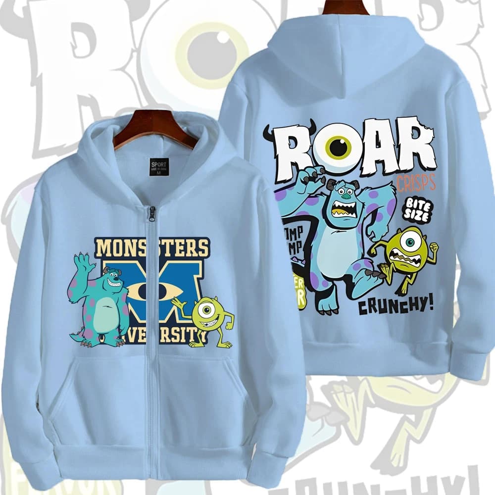 Monsters, Inc. Cartoon Anime Men Zipper Hoodie 2026 New Fashion Women Sweatshirt Spring Autumn Couple Jackets Coat