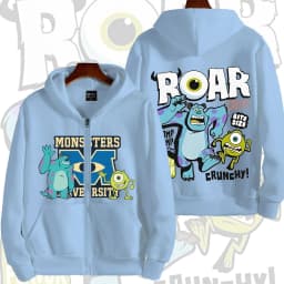 Monsters, Inc. Cartoon Anime Men Zipper Hoodie 2026 New Fashion Women Sweatshirt Spring Autumn Couple Jackets Coat