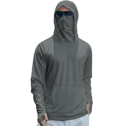 Mens UPF50+ Performance T-Shirt Long Sleeve Summer Hoodie Casual Sun Running Quick Dry Shirts Sunscreen Fishing Ice Silk Tops