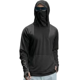 Mens UPF50+ Performance T-Shirt Long Sleeve Summer Hoodie Casual Sun Running Quick Dry Shirts Sunscreen Fishing Ice Silk Tops