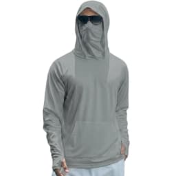 Mens UPF50+ Performance T-Shirt Long Sleeve Summer Hoodie Casual Sun Running Quick Dry Shirts Sunscreen Fishing Ice Silk Tops