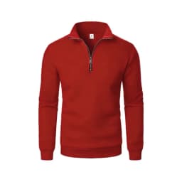 Spring Autumn new Casual Half Zipper stand collar sweatshirt Trend Simple slim men Pullover long sleeve tops Men's sweatshirt