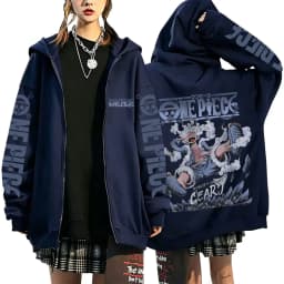 One Piece Luffy Wanted Notice 2026 New Japanese Anime Fashion Y2K Men's Trendy Casual Sportswear Men's Couple Style Coat