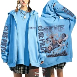 One Piece Luffy Wanted Notice 2026 New Japanese Anime Fashion Y2K Men's Trendy Casual Sportswear Men's Couple Style Coat