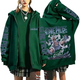 One Piece Luffy Wanted Notice 2026 New Japanese Anime Fashion Y2K Men's Trendy Casual Sportswear Men's Couple Style Coat