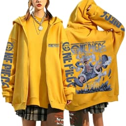 One Piece Luffy Wanted Notice 2026 New Japanese Anime Fashion Y2K Men's Trendy Casual Sportswear Men's Couple Style Coat