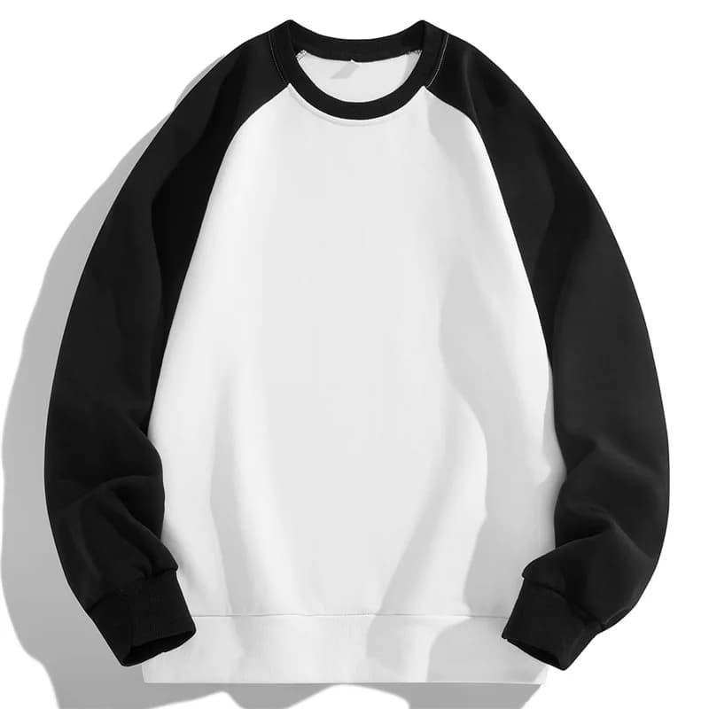 Spring Autumn Men's Sweatshirts Fashion Patchwork Long Sleeve O-Neck Loose Streetwear Pullovers Casual Hoodies Sweatshirt Men