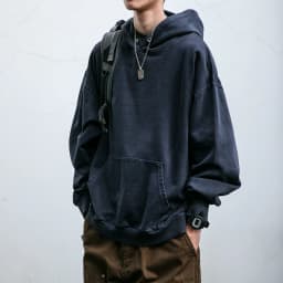 High Quality Vintage Distress Hoodies For Men Siro Spins Double Yarn Couple Sweatshirt Korean Streetwear Hip Hop Pullover Male