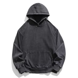 High Quality Vintage Distress Hoodies For Men Siro Spins Double Yarn Couple Sweatshirt Korean Streetwear Hip Hop Pullover Male