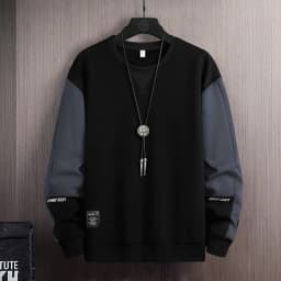 2026 Men Casual Sweatshirt Hoodie Men Harajuku Streetwear Pullover Male Patchwork Loose O-Neck Fashion Hip Hop Hoodies
