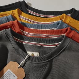 Heavyweight Pure Cotton Hoodie Men's Loose Fit round Neck Sweatshirt Spring Autumn Casual Fashion Urban Style Youth Clothing