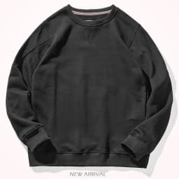 Heavyweight Pure Cotton Hoodie Men's Loose Fit round Neck Sweatshirt Spring Autumn Casual Fashion Urban Style Youth Clothing