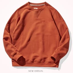 Heavyweight Pure Cotton Hoodie Men's Loose Fit round Neck Sweatshirt Spring Autumn Casual Fashion Urban Style Youth Clothing