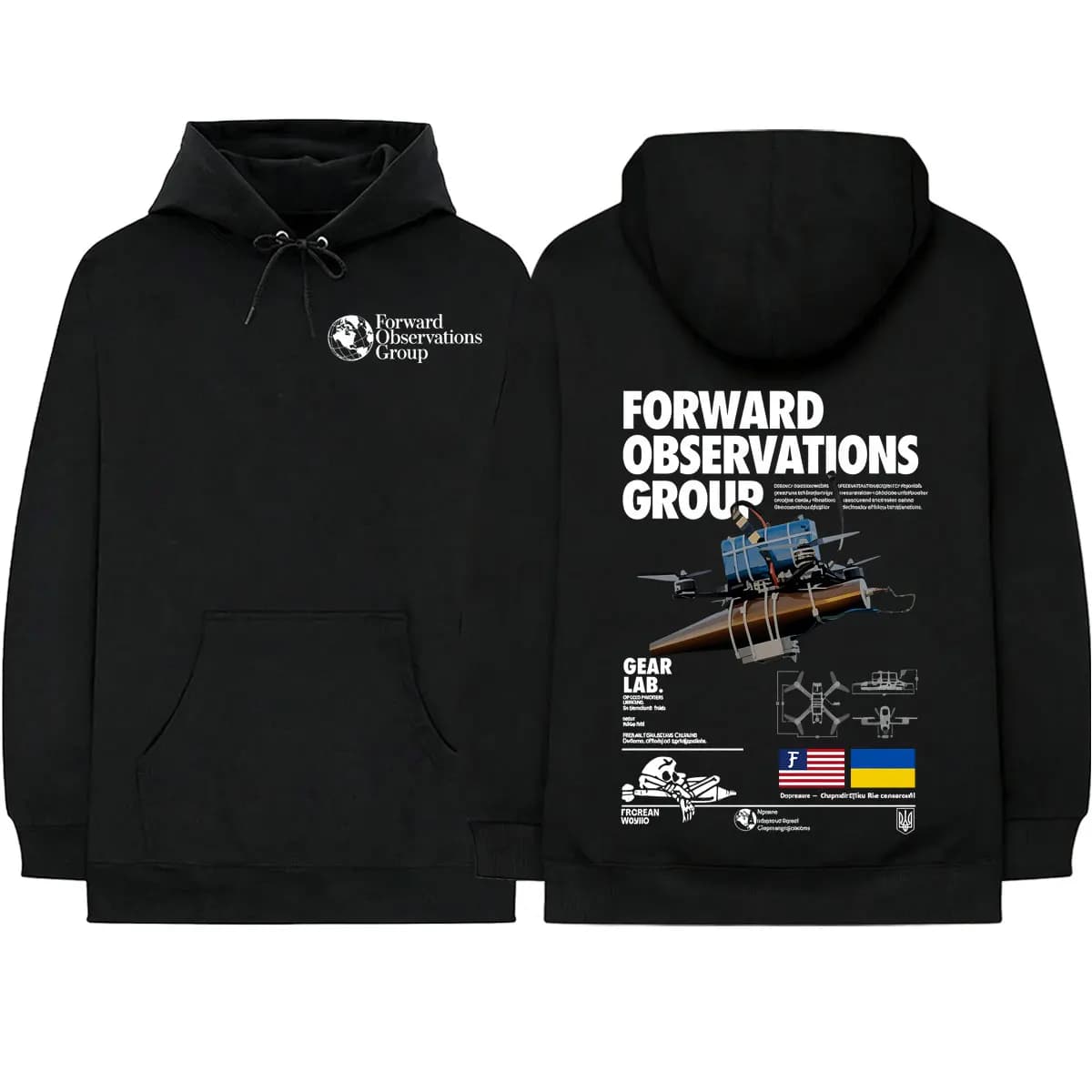 Forward Observations Group Hoodies Men Women Clothing Fashion Casual Oversized Long Sleeves Hooded Sweatshirts Hoodie Streetwear
