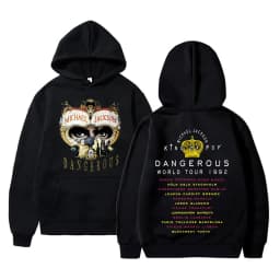 Michael Jackson King of Pop Graphic Hoodie Men Women Vintage Gothic Rock Sweatshirt Male Hip Hop Punk Oversized Pullover Hoodies