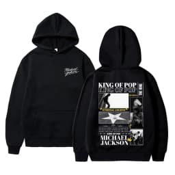 Michael Jackson King of Pop Graphic Hoodie Men Women Vintage Gothic Rock Sweatshirt Male Hip Hop Punk Oversized Pullover Hoodies