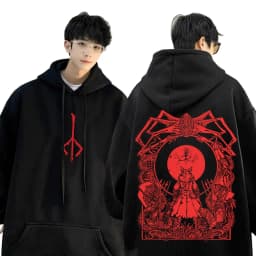 Game Bloodborne Graphic Hoodie Horror Hunter Cosplay Merch Sweatshirt Men Women Casual Vintage Pullover Man Oversized Streetwear