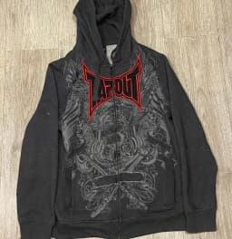 Mens Black Zip Up Hoodie Retro Movie Player Graphic Streetwear Casual Pullover Loose Fit Sweatshirt Mens Fashion Hip Hop Style